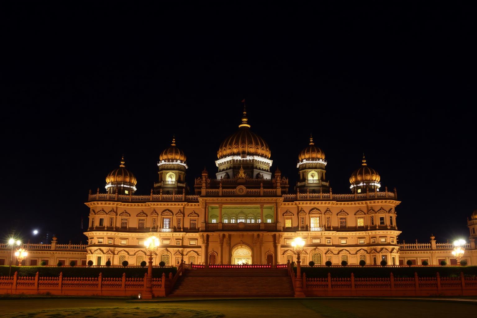 Mysore palace at night