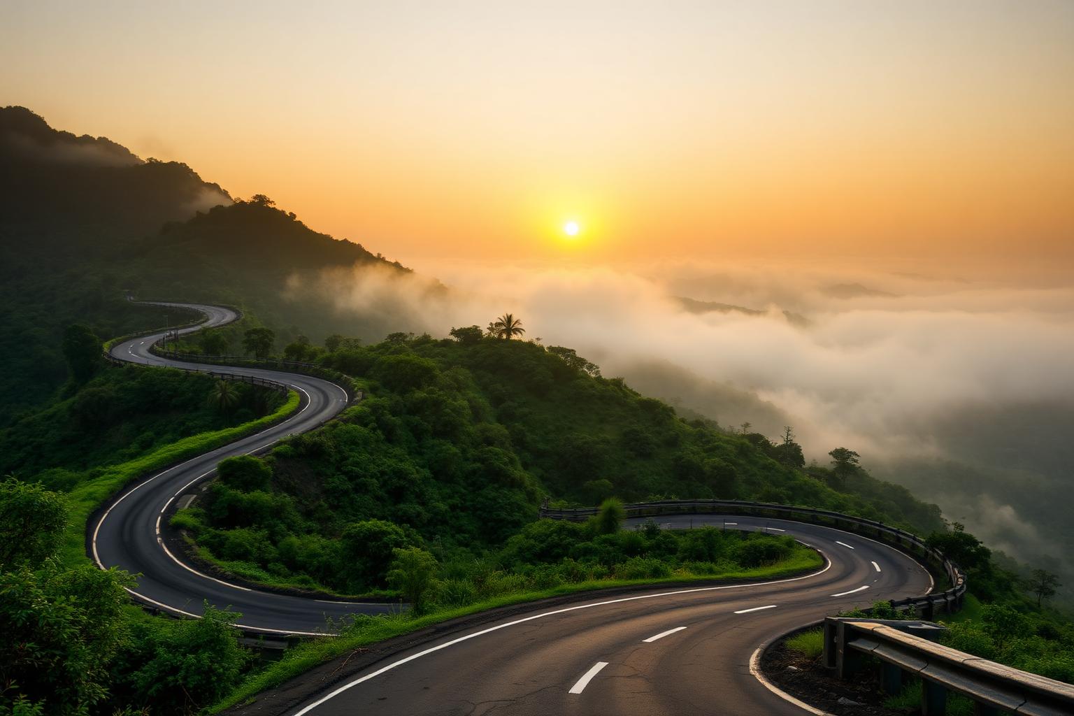 Driving through the Western Ghats